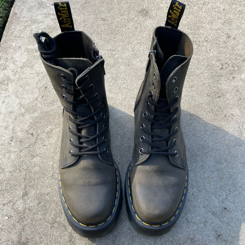 Dr. Martens Charcoal Distressed Leather Jadon’s